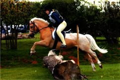 Lucy Pincus riding Sandy